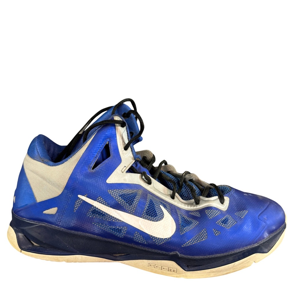 Nike Zoom Hyperfuse 2012 Blue White High Top Basketball Shoes 525022 Size 13